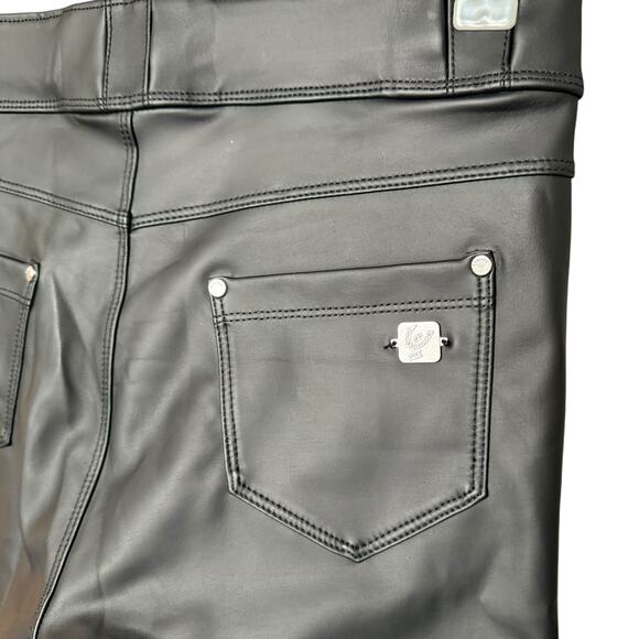 Freddy Faux Leather High Waisted Full Length  Size 4 Stretchy Zip Closure - Picture 13 of 16